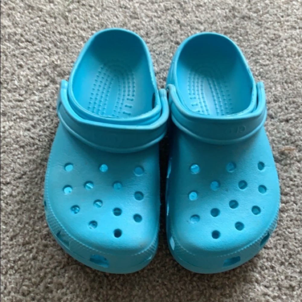 Blue crocs